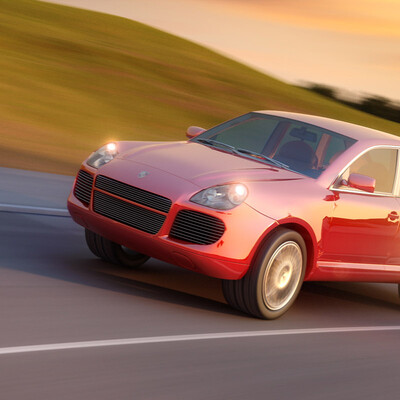 Vizualizatsiya modeli Porche Cayenne