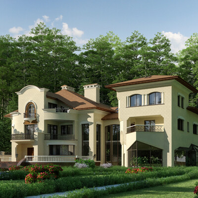 villa  na opushke lesa.