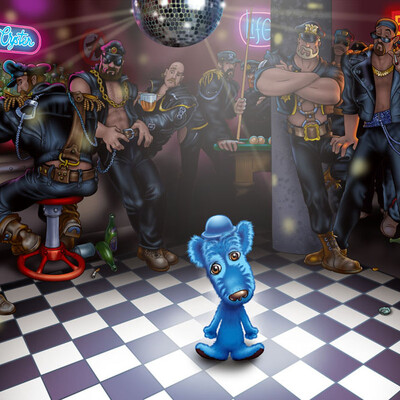 Goluboy schenok v bare "Golubaya ustritsa"