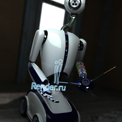  Robot - hudojnik "Render - 1"