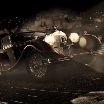 Mercedes-Benz 380K Cabriolet A (1934) - SinCity/Mafia style