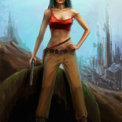 The girl with the weapon