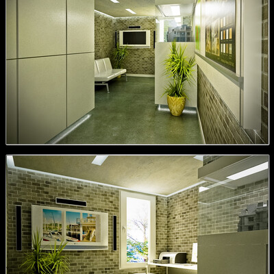 Architectural cabinet in the university